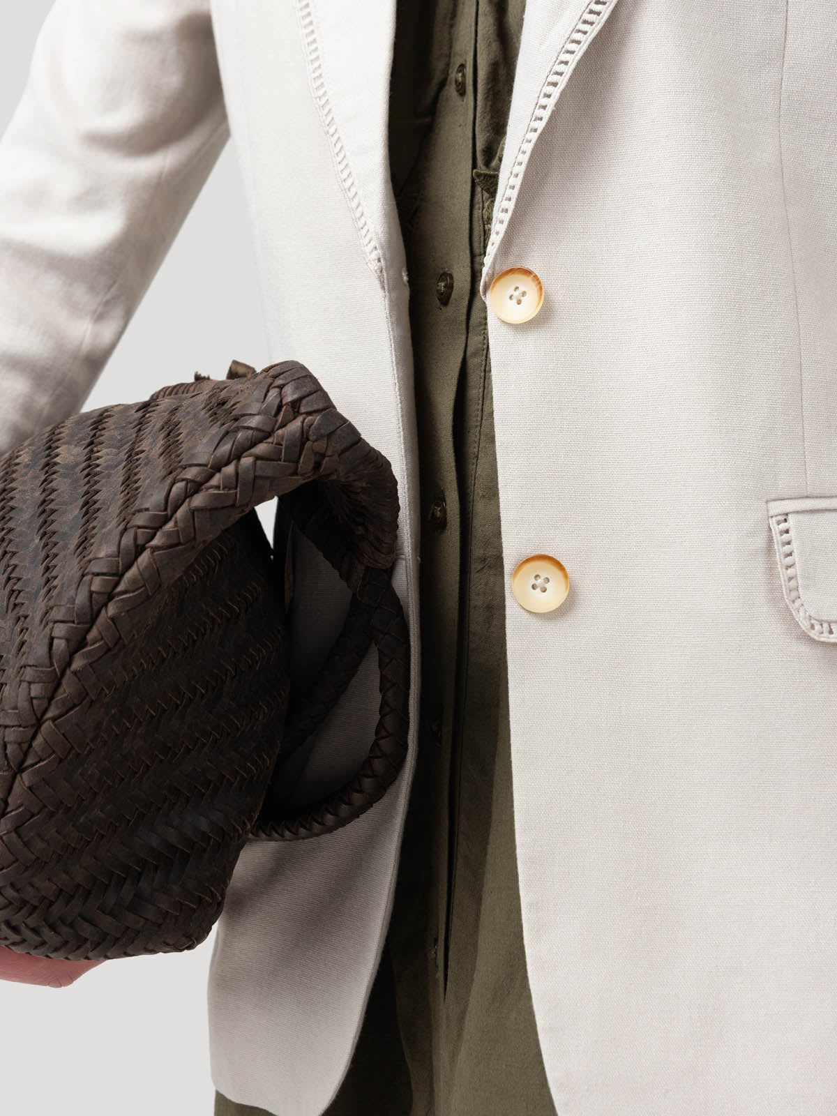 Chaqueta Lino Mujer Anana Beige Rockford