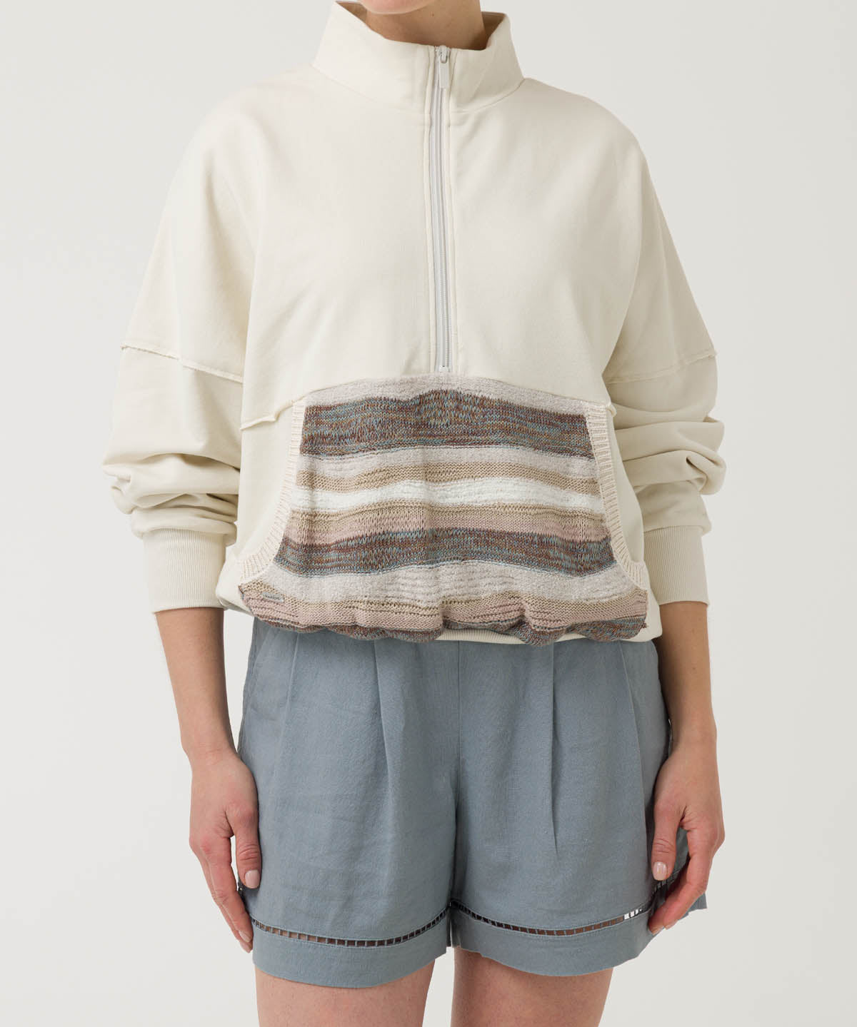 Polerón Algodón Orgánico Mujer Boro Beige Rockford