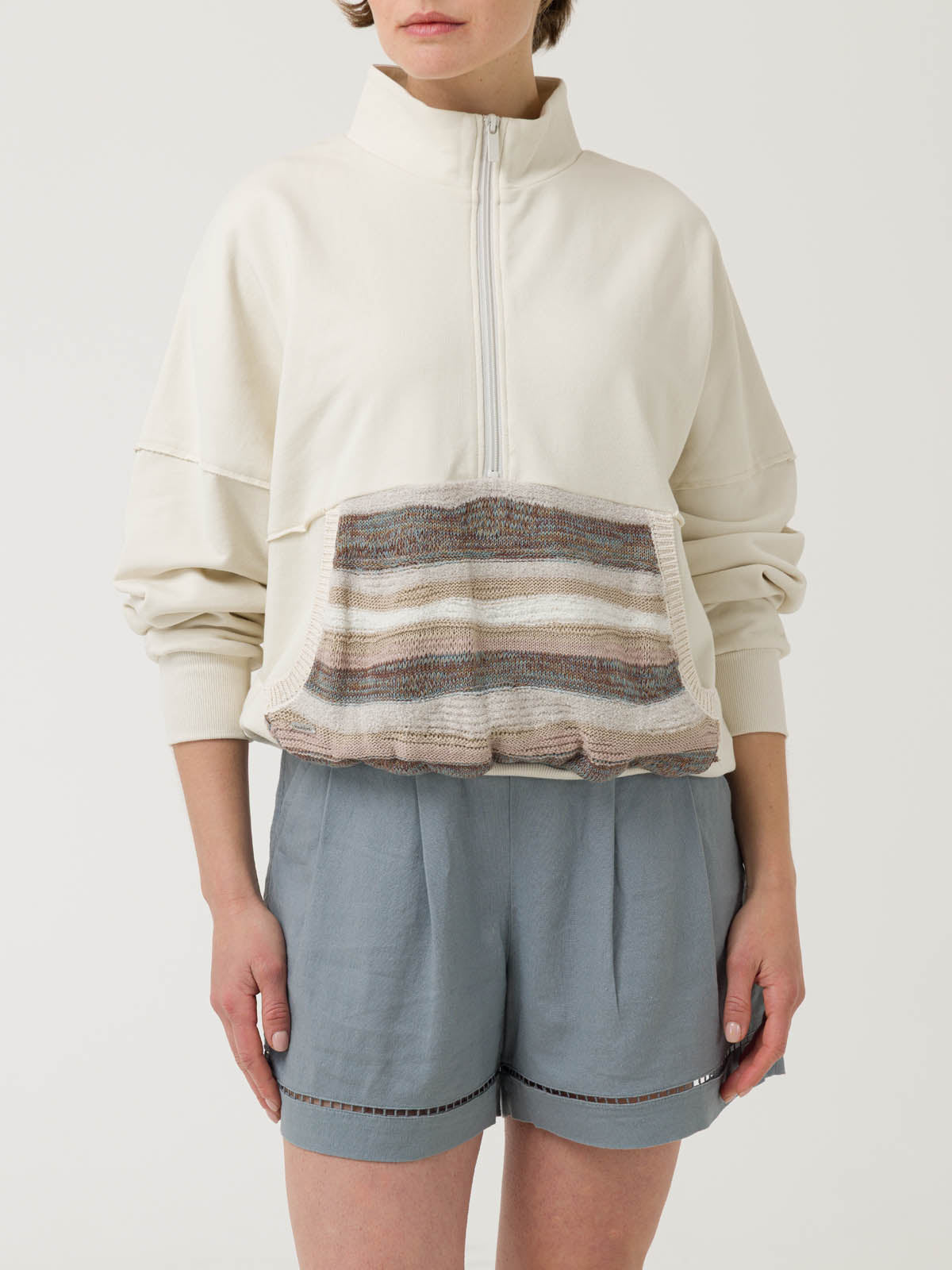 Polerón Algodón Orgánico Mujer Boro Beige Rockford