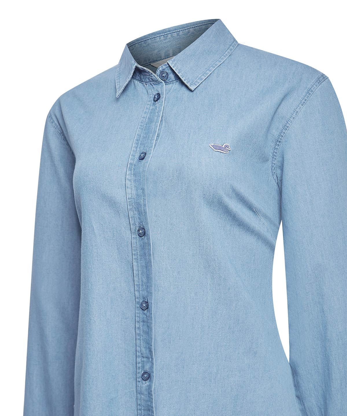 Blusa Algodón Orgánico Mujer Makalu Azul Rockford