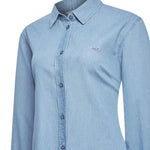 Blusa Algodón Orgánico Mujer Makalu Azul Rockford
