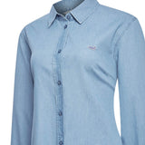 Blusa Algodón Orgánico Mujer Makalu Azul Rockford