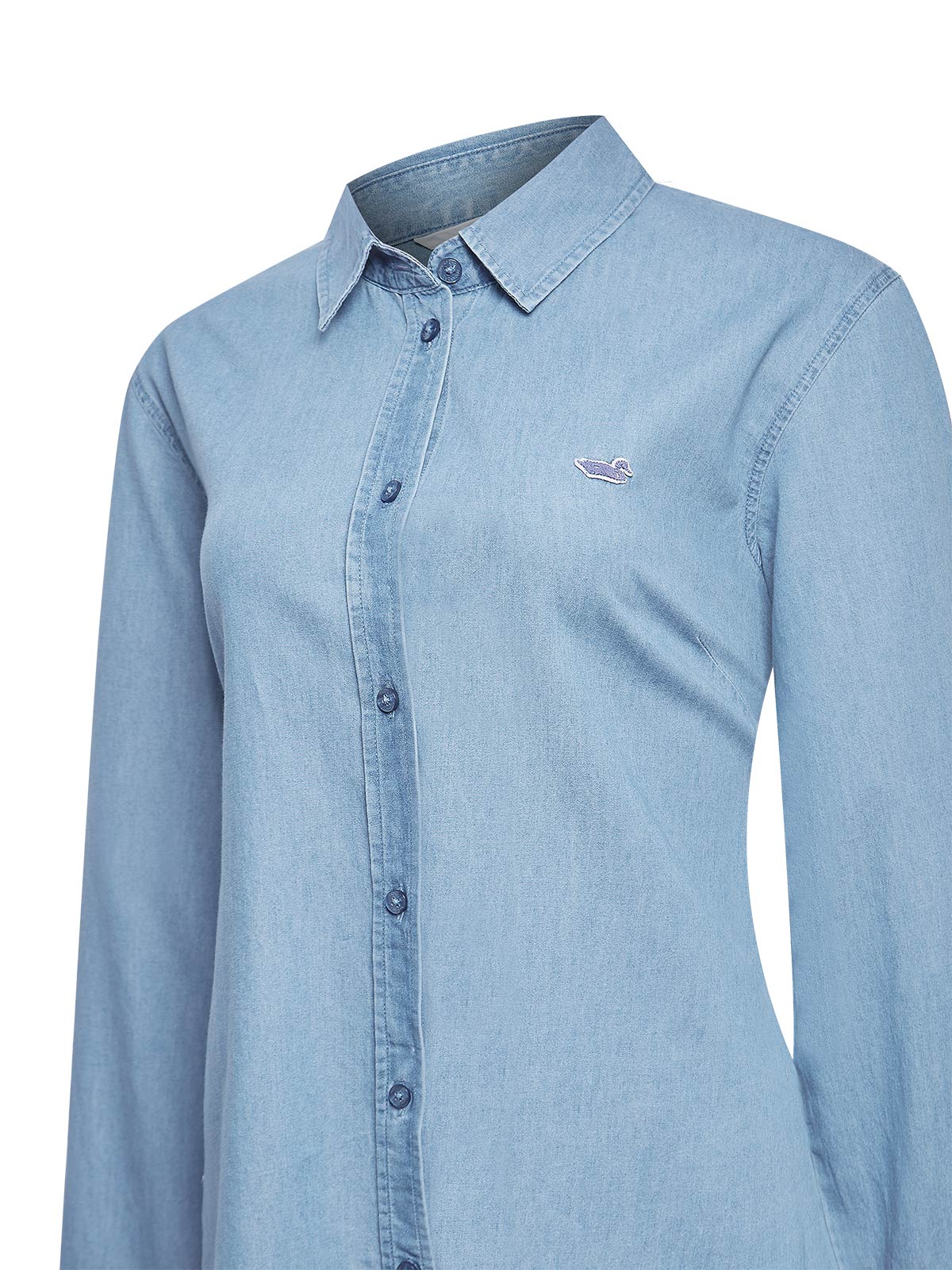 Blusa Algodón Orgánico Mujer Makalu Azul Rockford