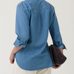Blusa Algodón Orgánico Mujer Makalu Azul Rockford