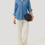 Blusa Algodón Orgánico Mujer Makalu Azul Rockford