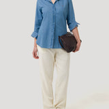 Blusa Algodón Orgánico Mujer Makalu Azul Rockford