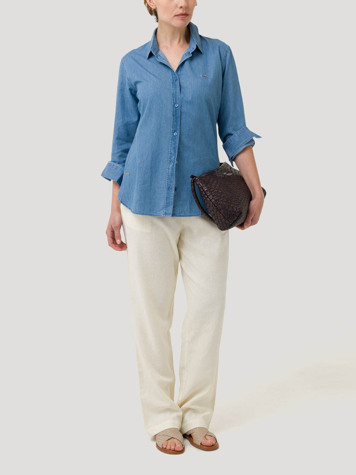 Blusa Algodón Orgánico Mujer Makalu Azul Rockford