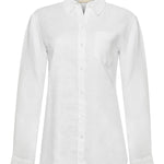 Blusa Lino Orgánico Mujer Lirio Blanco Rockford