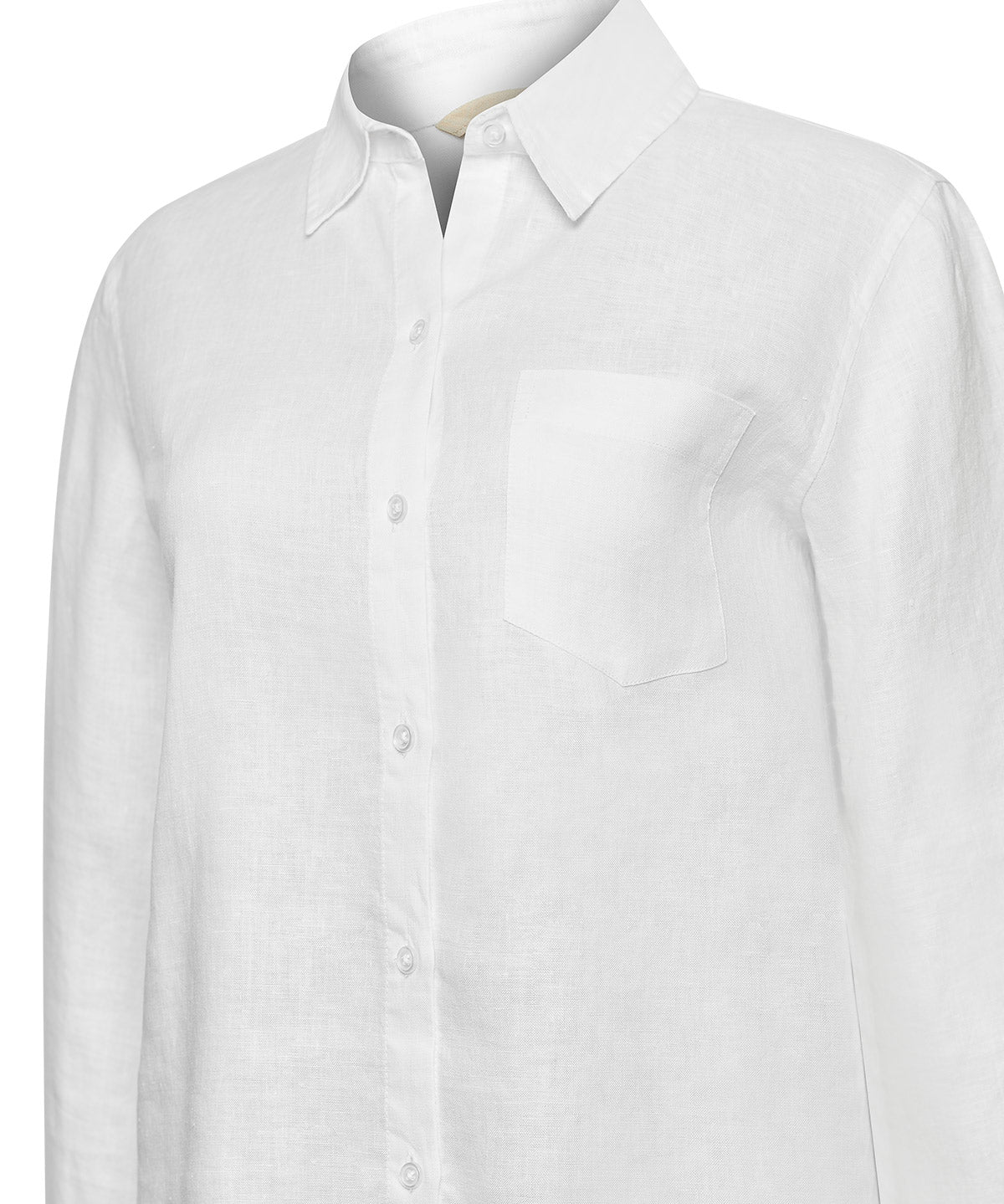 Blusa Lino Orgánico Mujer Lirio Blanco Rockford