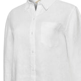 Blusa Lino Orgánico Mujer Lirio Blanco Rockford