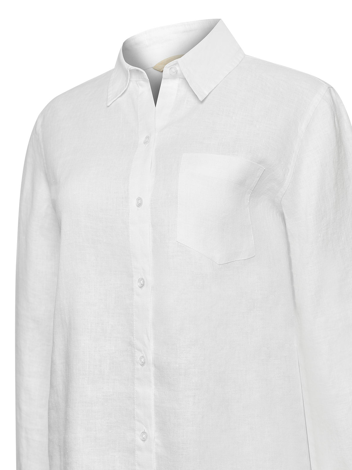 Blusa Lino Orgánico Mujer Lirio Blanco Rockford