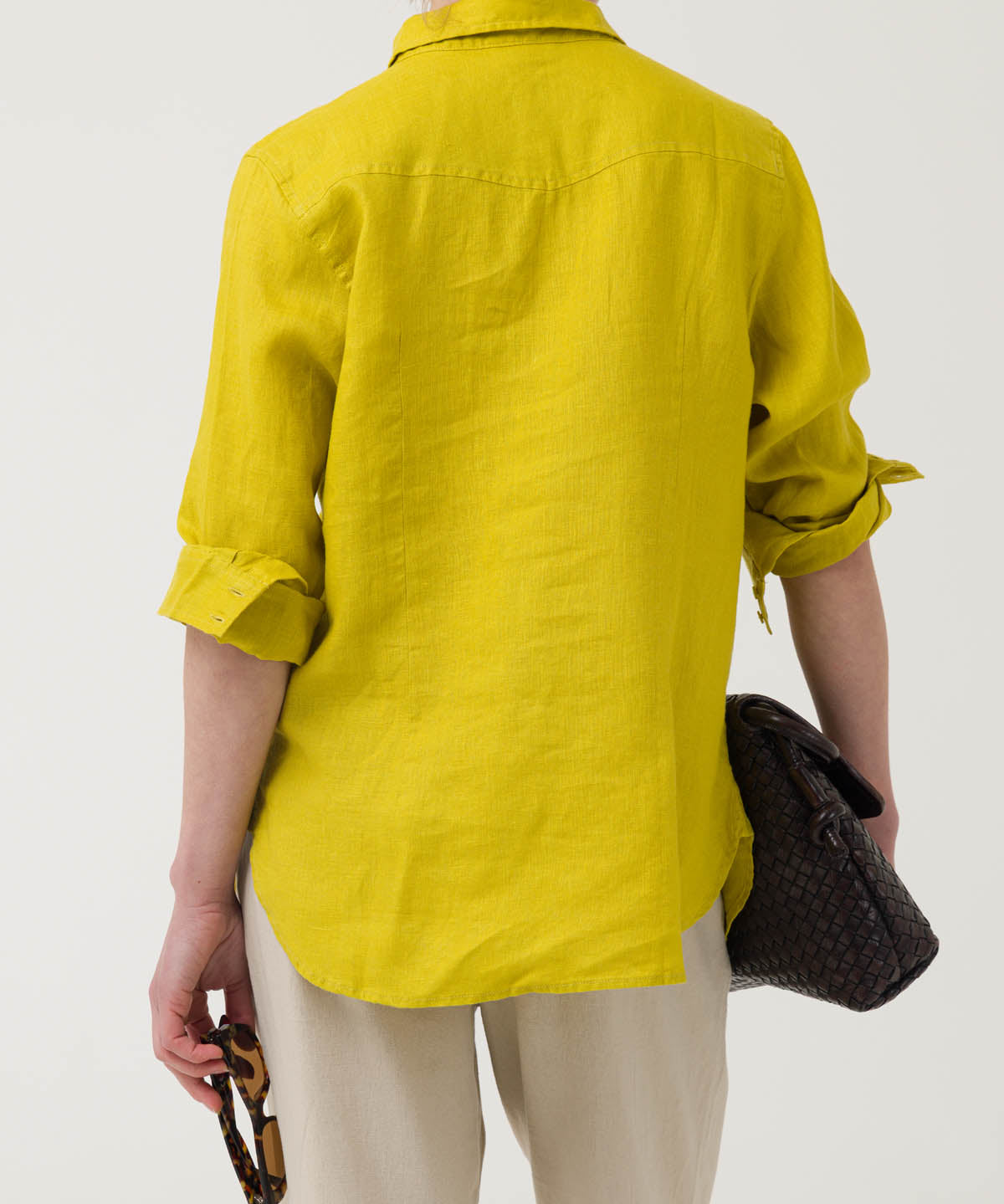 Blusa Lino Orgánico Mujer Lirio Amarillo Rockford