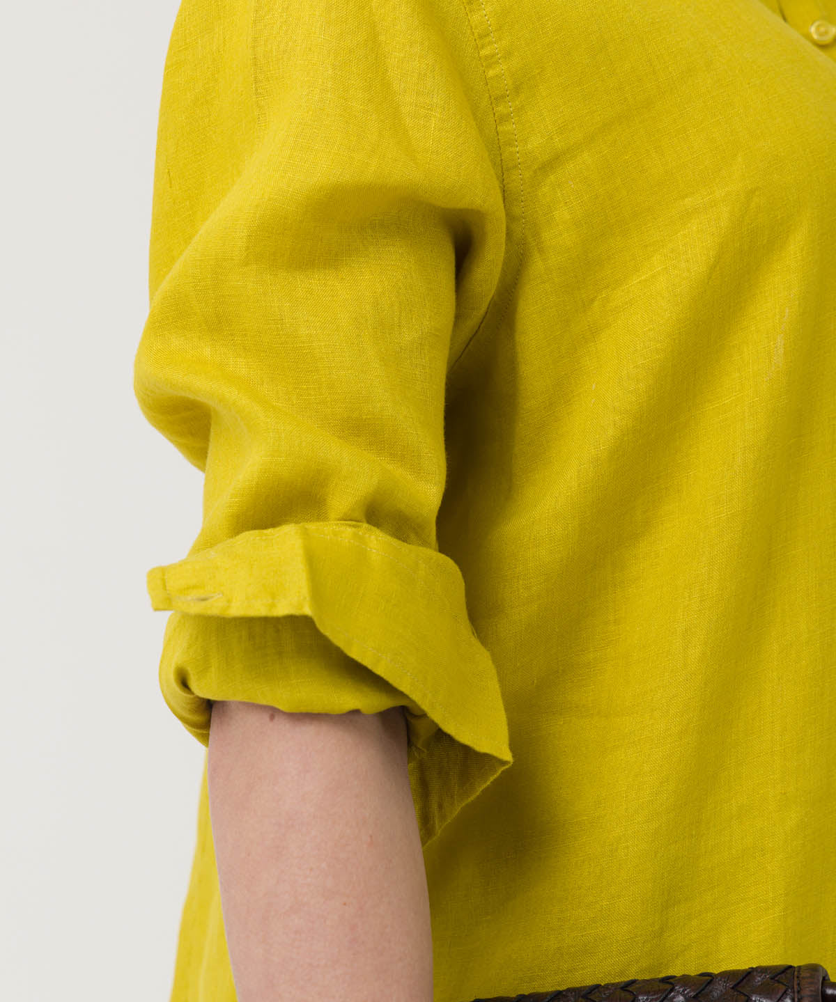Blusa Lino Orgánico Mujer Lirio Amarillo Rockford