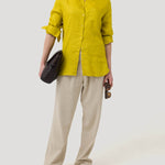 Blusa Lino Orgánico Mujer Lirio Amarillo Rockford