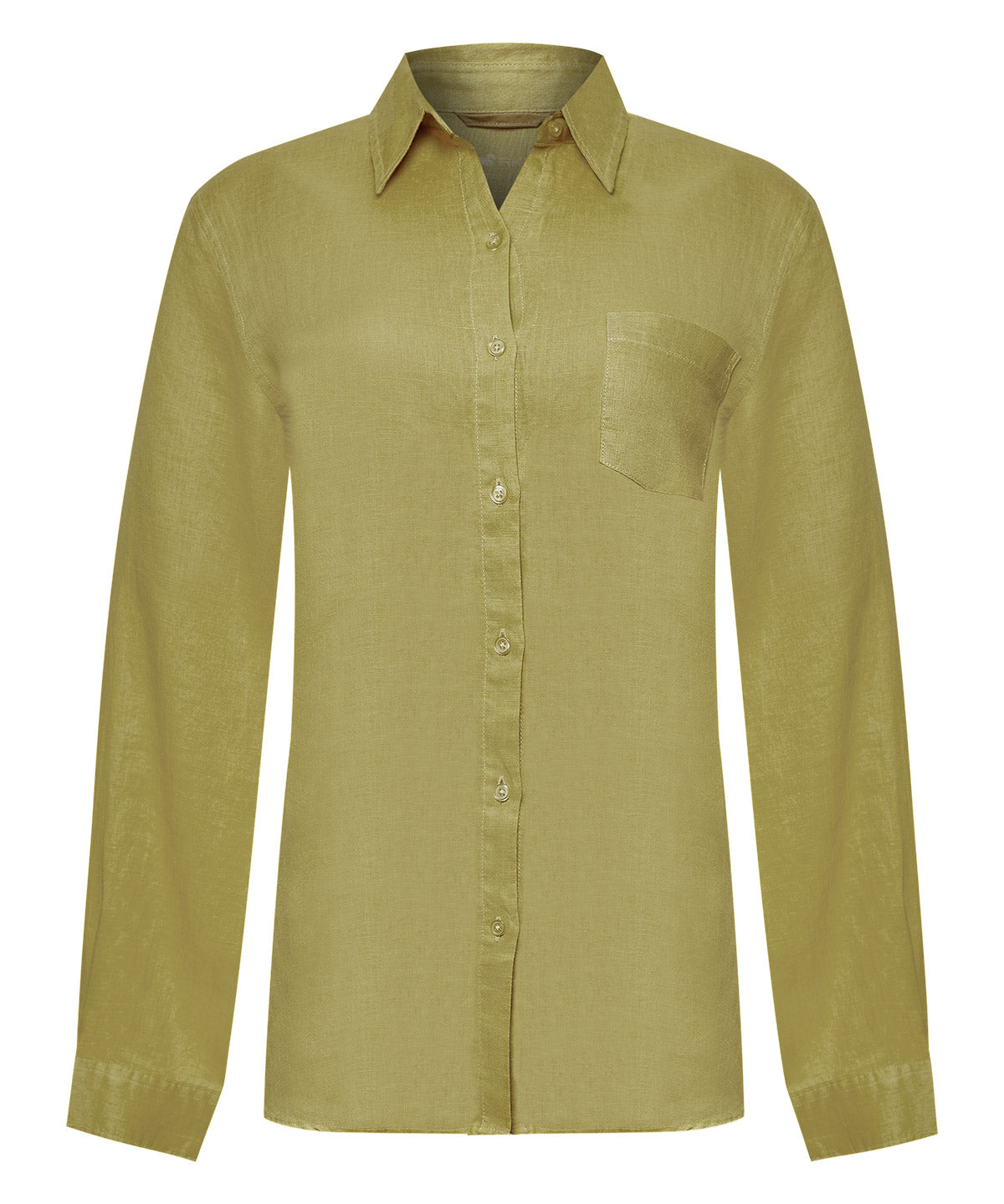 Blusa Lino Orgánico Mujer Lirio Verde Rockford