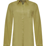 Blusa Lino Orgánico Mujer Lirio Verde Rockford