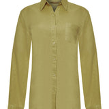 Blusa Lino Orgánico Mujer Lirio Verde Rockford
