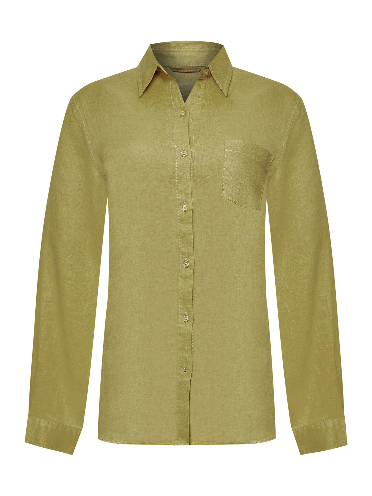 Blusa Lino Orgánico Mujer Lirio Verde Rockford