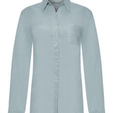 Blusa Lino Orgánico Mujer Lirio Celeste Rockford