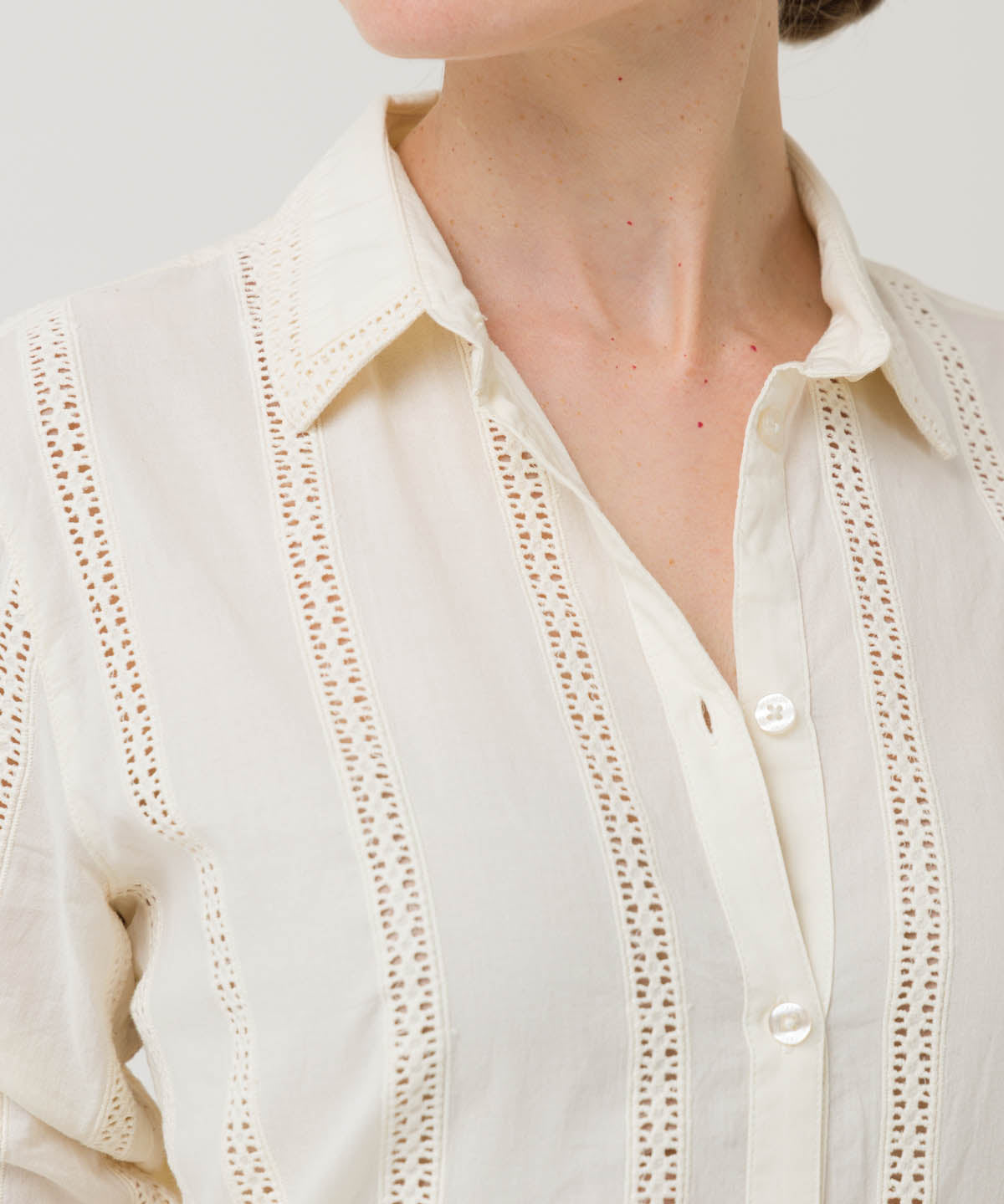 Blusa Algodón Orgánico Mujer Zambor Blanco Rockford