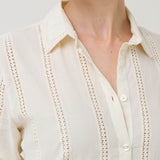 Blusa Algodón Orgánico Mujer Zambor Blanco Rockford