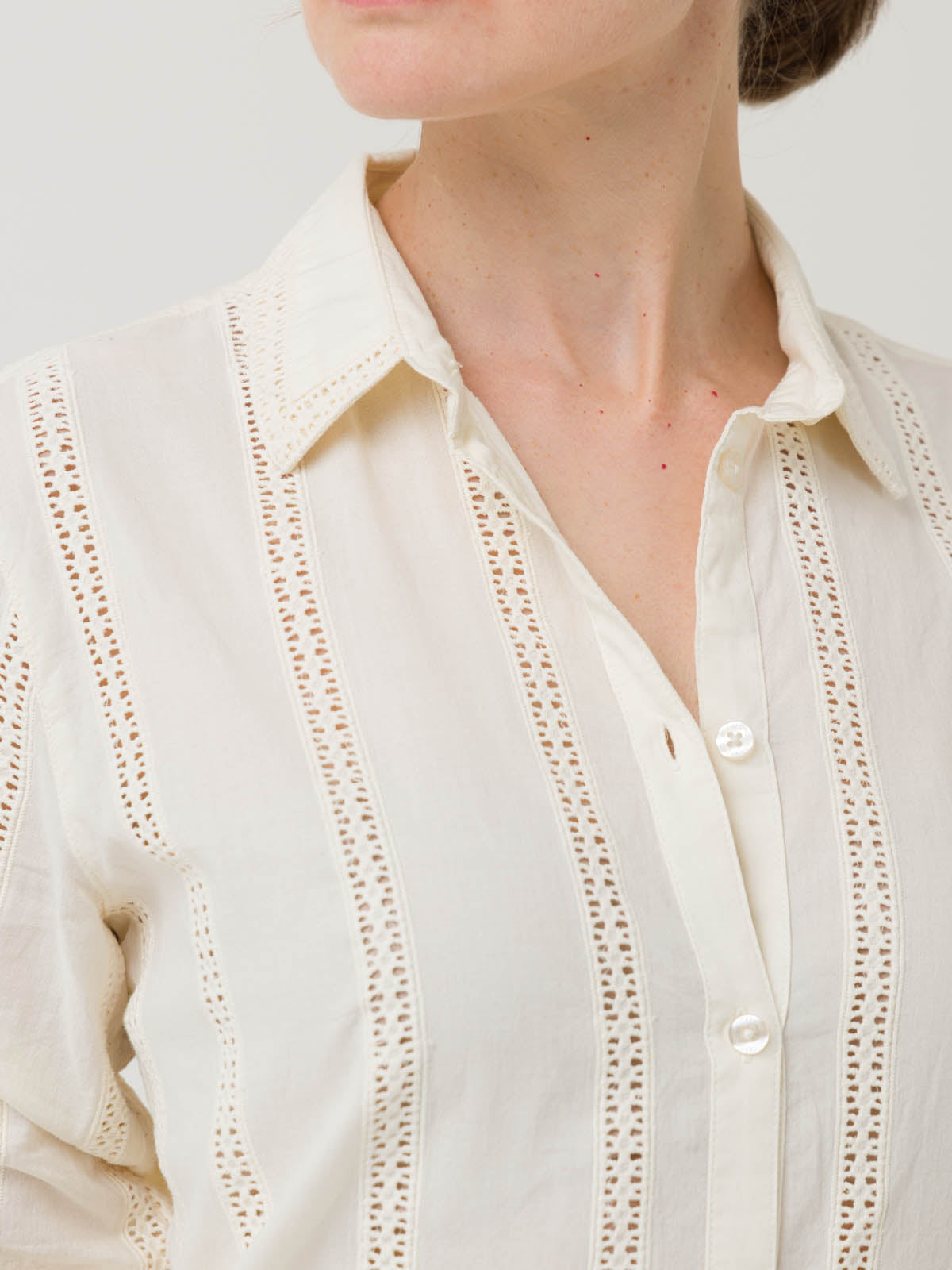 Blusa Algodón Orgánico Mujer Zambor Blanco Rockford