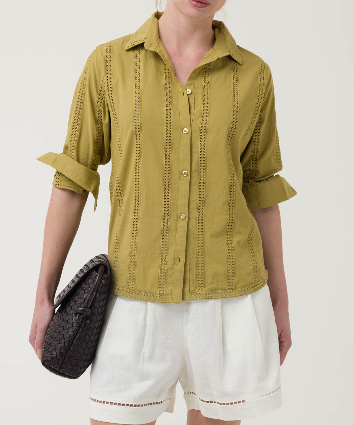 Blusa Algodón Orgánico Mujer Zambor Verde Rockford