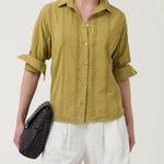 Blusa Algodón Orgánico Mujer Zambor Verde Rockford