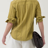 Blusa Algodón Orgánico Mujer Zambor Verde Rockford