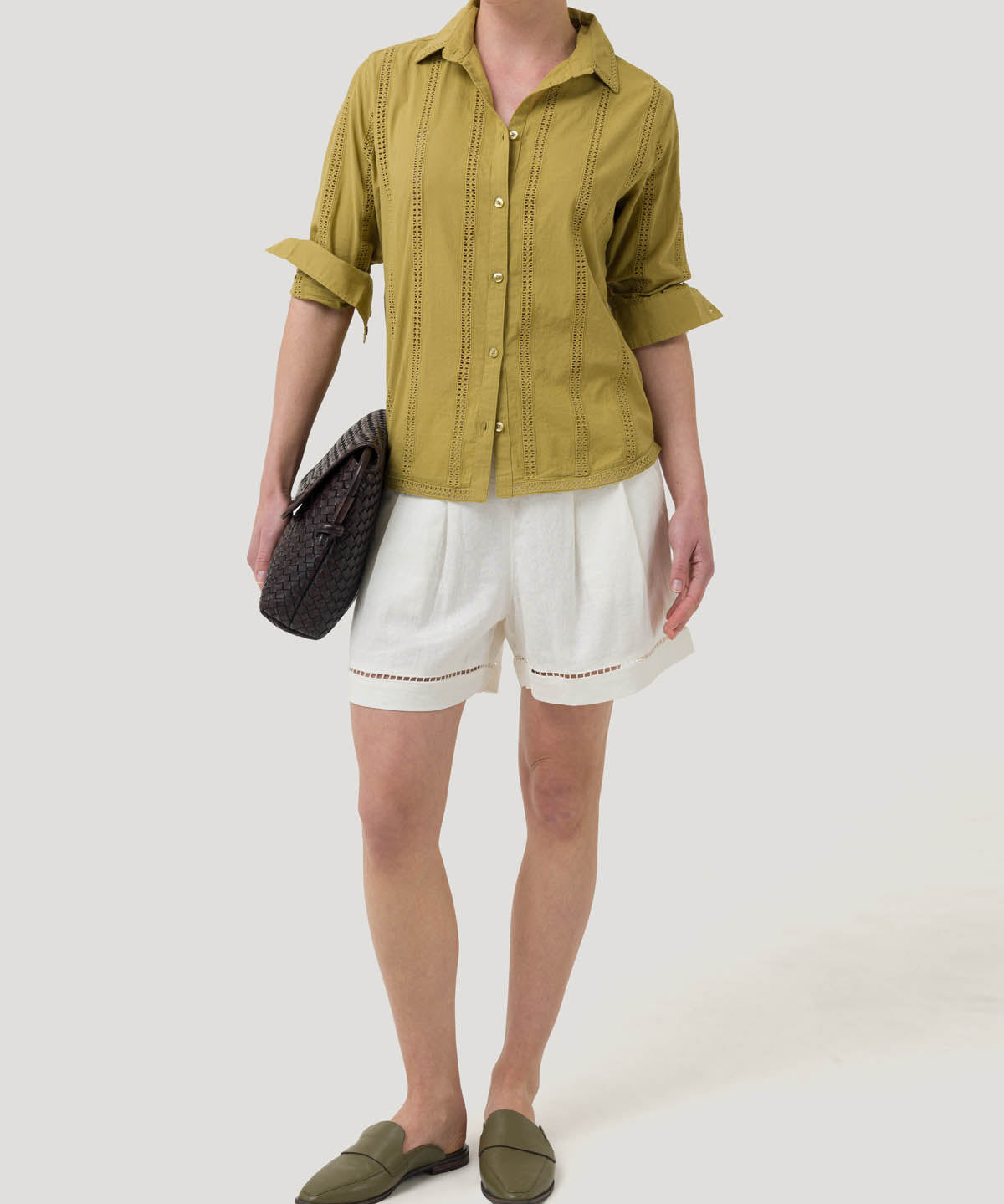 Blusa Algodón Orgánico Mujer Zambor Verde Rockford