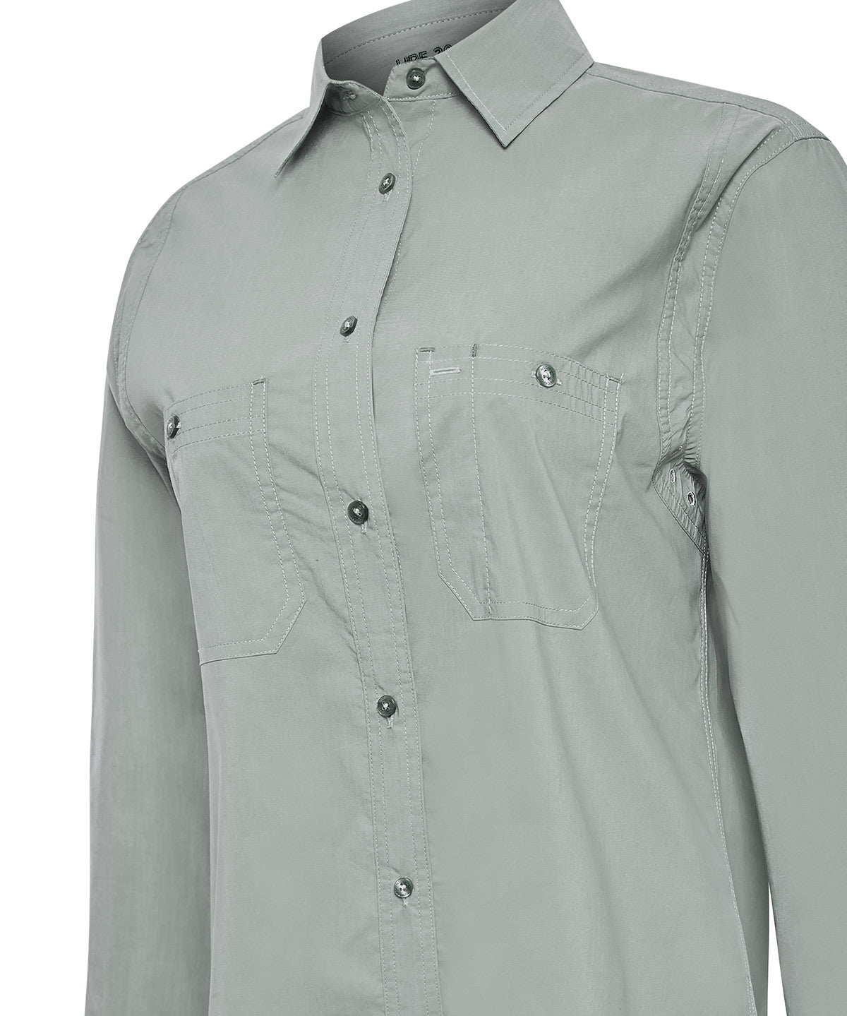 Blusa Algodón Orgánico Mujer Coop Gris Rockford