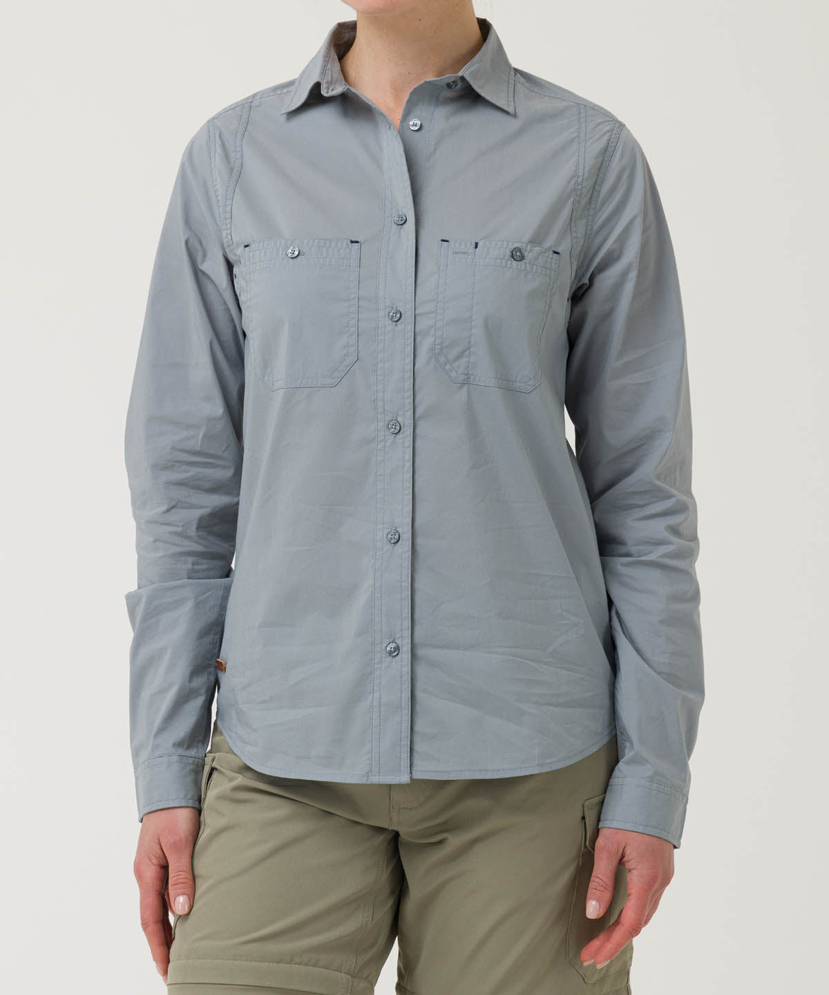 Blusa Algodón Orgánico Mujer Coop Gris Rockford