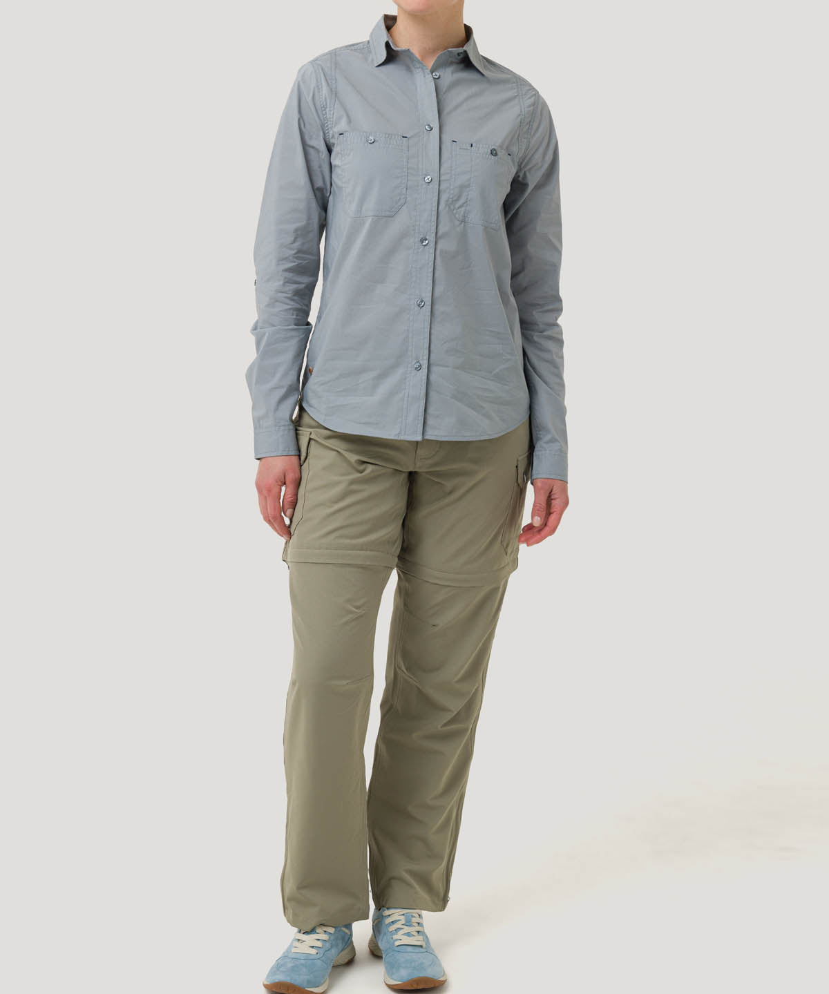 Blusa Algodón Orgánico Mujer Coop Gris Rockford