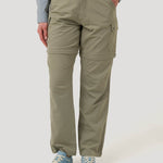 Pantalón Fibras Recicladas Mujer Desmontable Verde Rockford