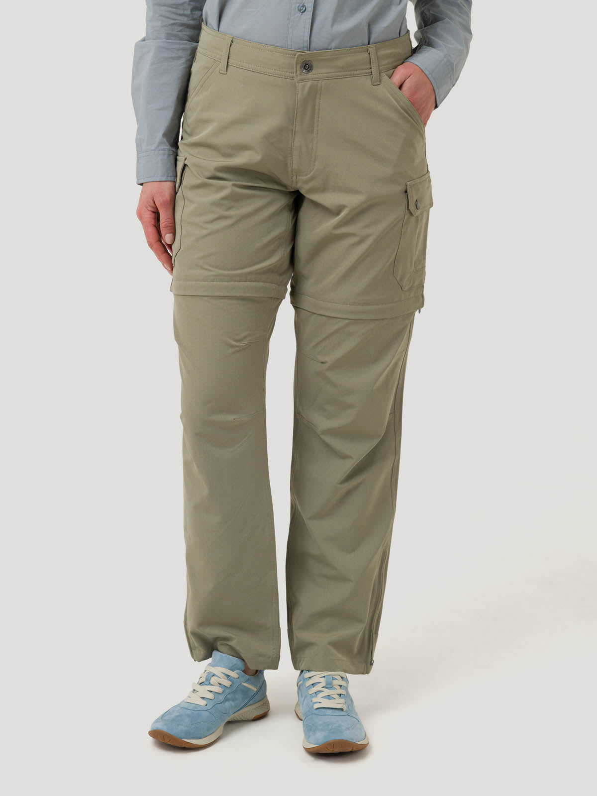 Pantalón Fibras Recicladas Mujer Desmontable Verde Rockford