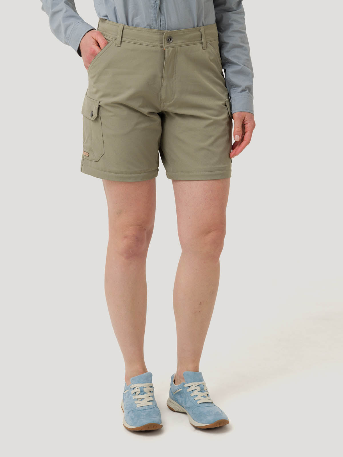 Pantalón Fibras Recicladas Mujer Desmontable Verde Rockford