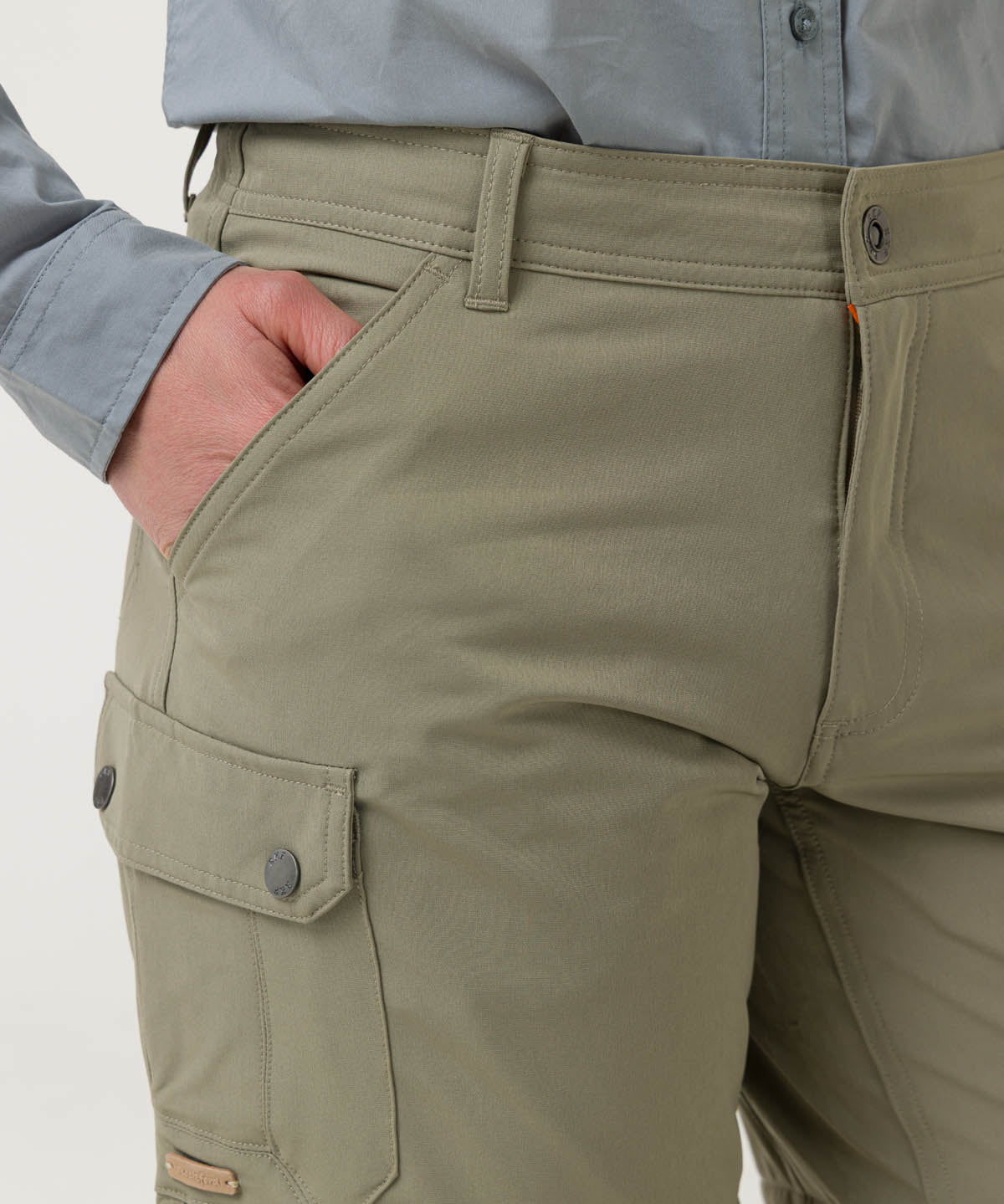 Pantalón Fibras Recicladas Mujer Desmontable Verde Rockford