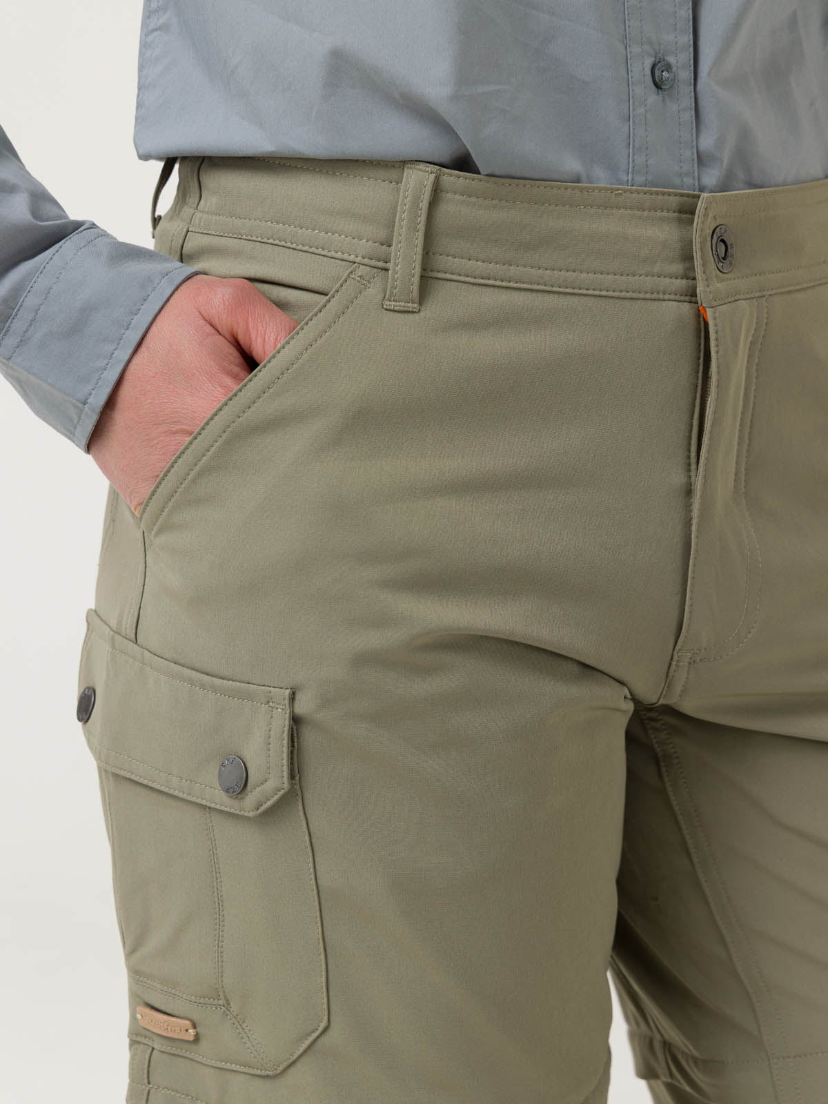 Pantalón Fibras Recicladas Mujer Desmontable Verde Rockford