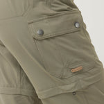Pantalón Fibras Recicladas Mujer Desmontable Verde Rockford