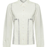 Blusa Algodón Orgánico Mujer Serpent Blanco Rockford