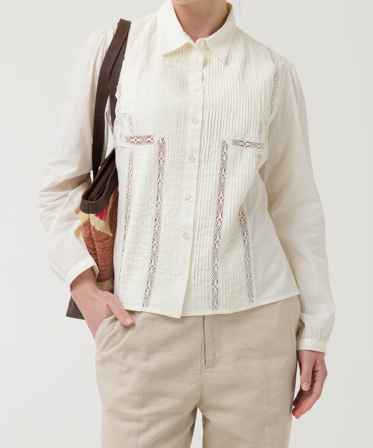 Blusa Algodón Orgánico Mujer Serpent Blanco Rockford
