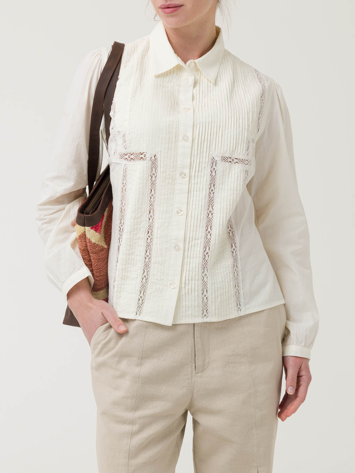 Blusa Algodón Orgánico Mujer Serpent Blanco Rockford