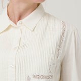 Blusa Algodón Orgánico Mujer Serpent Blanco Rockford