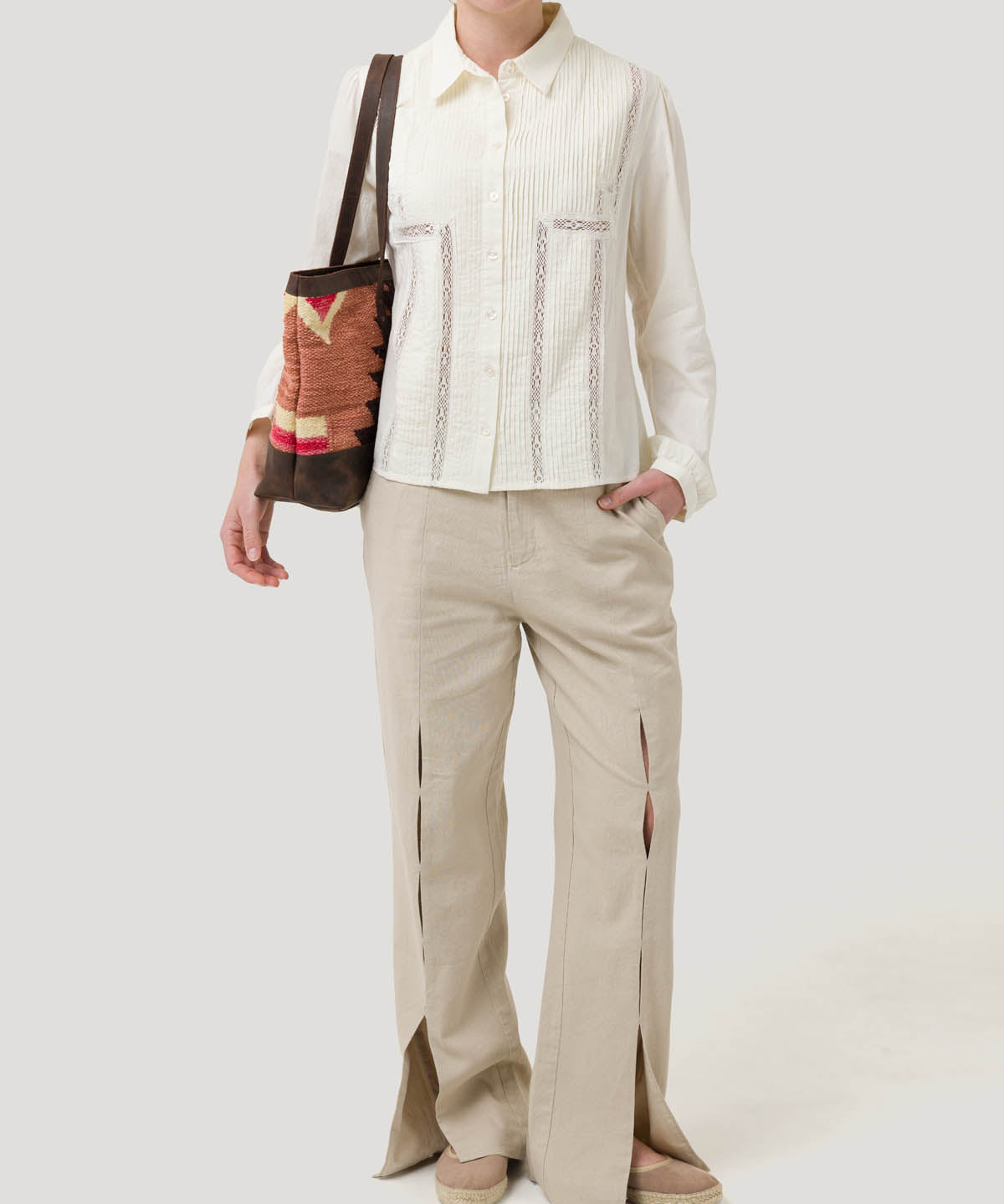 Blusa Algodón Orgánico Mujer Serpent Blanco Rockford