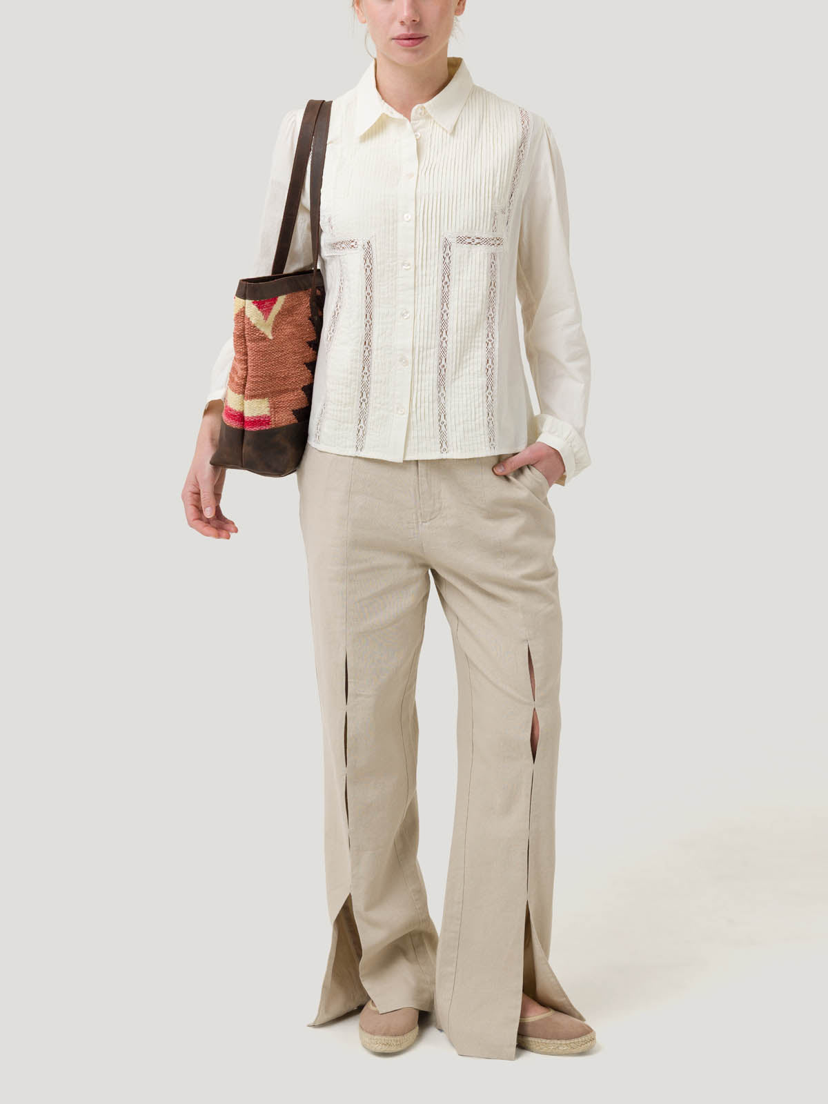 Blusa Algodón Orgánico Mujer Serpent Blanco Rockford