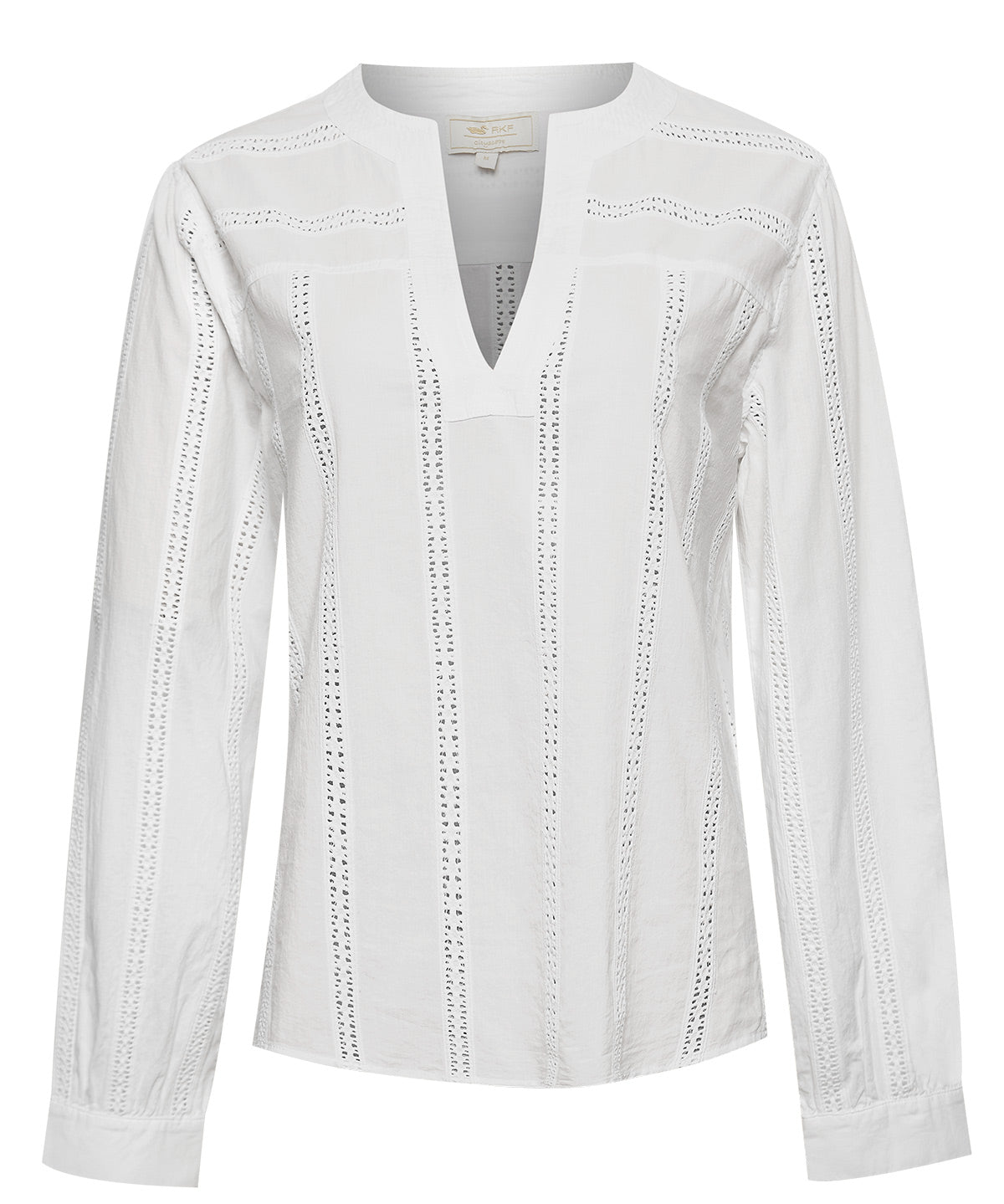 Blusa Algodón Orgánico Mujer Lunko Blanco Rockford
