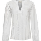 Blusa Algodón Orgánico Mujer Lunko Blanco Rockford