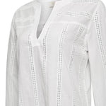 Blusa Algodón Orgánico Mujer Lunko Blanco Rockford