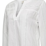 Blusa Algodón Orgánico Mujer Lunko Blanco Rockford