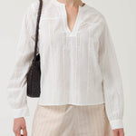 Blusa Algodón Orgánico Mujer Lunko Blanco Rockford